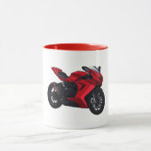 MV Agusta F3 realistic style Tasse (Zentrum)