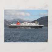 MV ISLE LEWIS VERLASSEND ULLAPOOL POSTKARTE (Vorderseite)