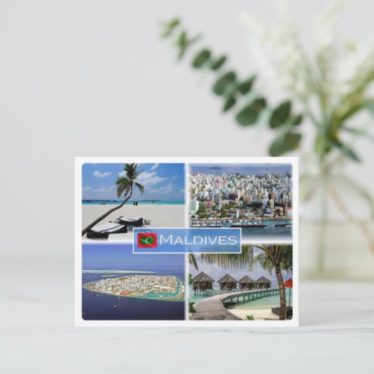 MV Maldives Postkarte (Stehend Vorderseite)