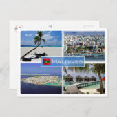 MV Maldives Postkarte (Vorne/Hinten)