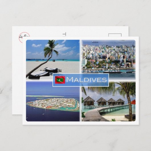 MV Maldives Postkarte (Vorne/Hinten)