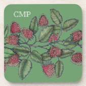 MV Raspberry Bramble Cork Coaster Untersetzer (Vorderseite)