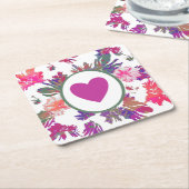 MVB-Array der Liebe Bouquet Design Rechteckiger Pappuntersetzer (angewinkelt)