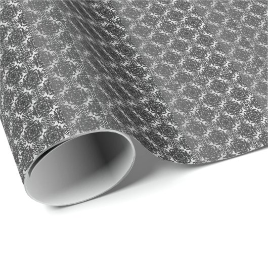 MVB Black Imitats Lace Gray Geschenkpapier (Rolleneckpunkt)