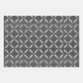 MVB Black Imitats Lace Gray Geschenkpapier Set (Vorderseite)