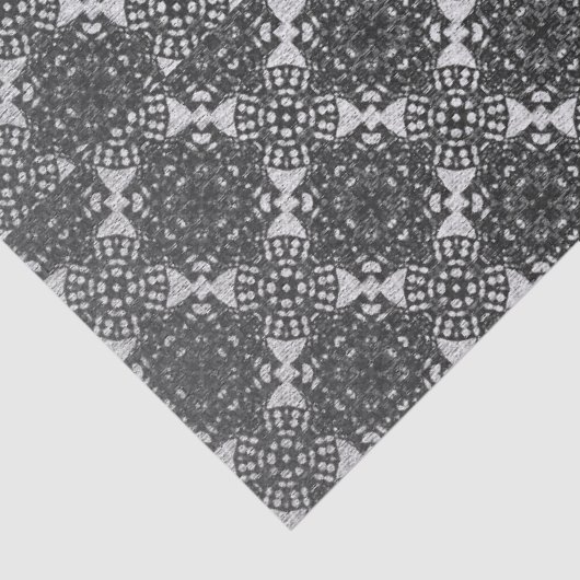 MVB Black Imitats Lace Gray Seidenpapier (Detail)