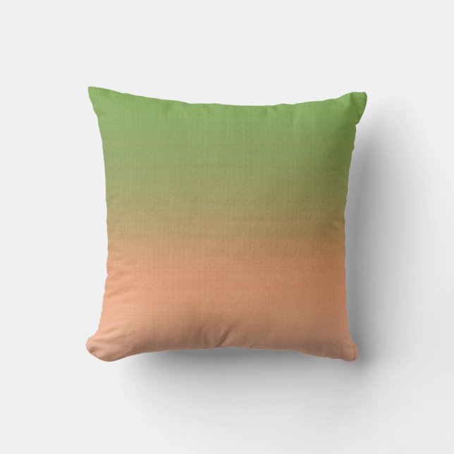MVB Blended Imitats Burlap Pattern Limon/peach Kissen (Vorderseite)