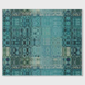 MVB Blue Aquamarin- FauxGlass - Wrapping Paper Geschenkpapier (Flach)