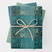 MVB Blue Aquamarin-Imitat-Glas Geschenkpapier Set (Beispiel)
