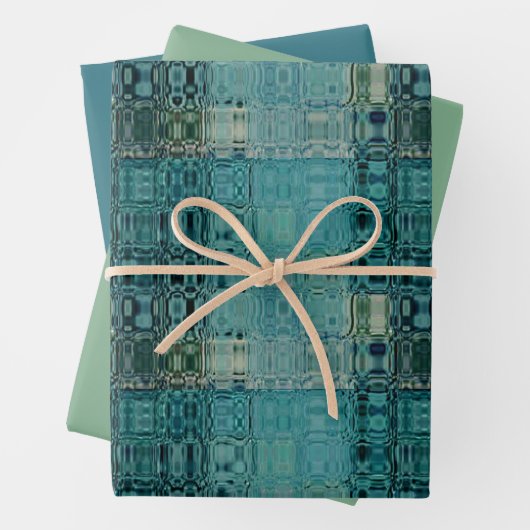MVB Blue Aquamarin-Imitat-Glas Geschenkpapier Set (Beispiel)