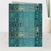 MVB Blue Aquamarin-Imitat-Glas Karte (Rückseite)
