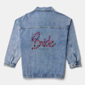 MVB Bride Design A1 mit Hochzeitstag Jeansjacke (Rückseite)