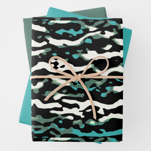 MVB Cameo Masculine Green 2 Design Geschenkpapier Set (Beispiel)