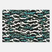 MVB Cameo Masculine Green 2 Design Geschenkpapier Set (Vorderseite)