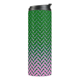 MVB Cheron zwei tonen Grün und Rosa Thermosbecher