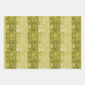 MVB Double Diamond Tribal Blaues Muster Geschenkpapier Set (Vorderseite)