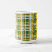 MVB-Fall-Kariert-Grün/Orange/Gelb-Design Kaffeetasse (Mittel)