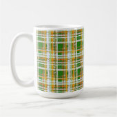 MVB-Fall-Kariert-Grün/Orange/Gelb-Design Kaffeetasse (Links)