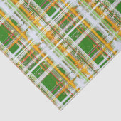 MVB-Fall-Kariert-Grün/Orange/Gelb-Design Seidenpapier (Detail)