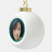 MVB-Imitate Aquamarines, individuell anpassbares D Keramik Kugel-Ornament (Rechts)