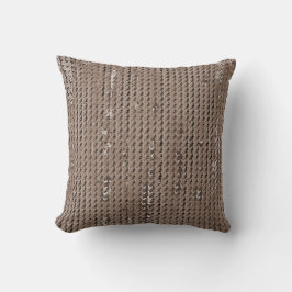 MVB Imitate Burlap Throw Kissen Torn Design/Taupe