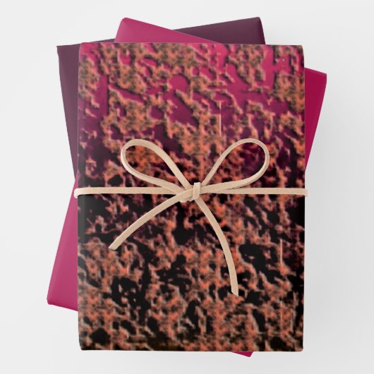 MVB Imitate Mauve Abstrakt Textur Design Geschenkpapier Set (Beispiel)