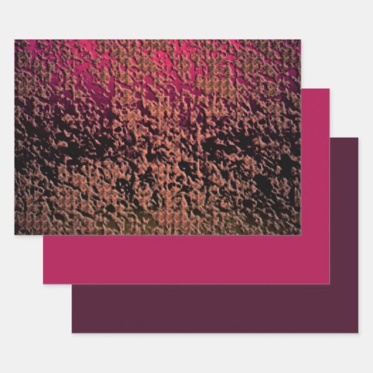 MVB Imitate Mauve Abstrakt Textur Design Geschenkpapier Set (Set)