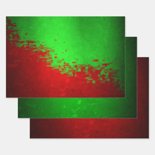 MVB Imitats Digitales Fossilienmuseum Rotes grünes Geschenkpapier Set (Set)