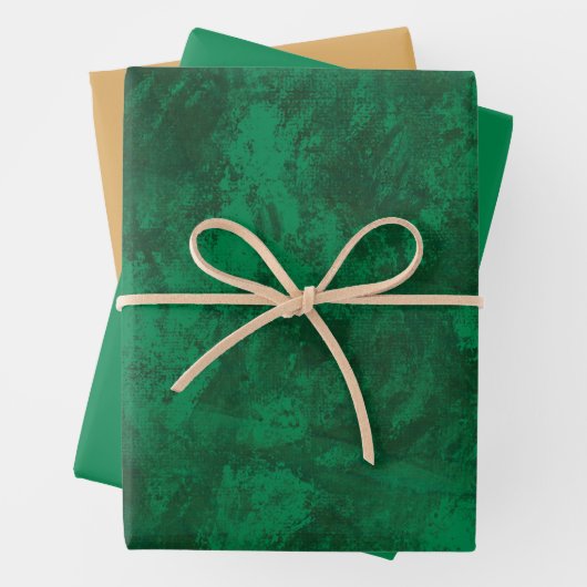 MVB Imitats Green Suede Gold Coordinated Design Geschenkpapier Set (Beispiel)