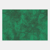 MVB Imitats Green Suede Gold Coordinated Design Geschenkpapier Set (Vorderseite)