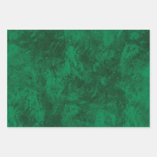 MVB Imitats Green Suede Gold Coordinated Design Geschenkpapier Set (Vorderseite)