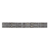MVB Kariert Grau-Beige-Design Satinband (Vorderseite)