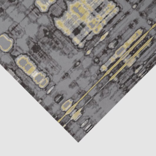 MVB Kariert Grau-Beige-Design Seidenpapier (Detail)