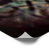 MVB Labrador Poster - Psychedelic Design (Ecke)