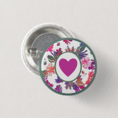 MVB Liebesblumenstrauß-Design Button (Vorne & Hinten)