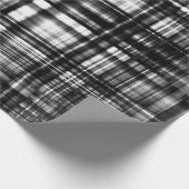 MVB Lumber Jack Black & Grau Kariert Geschenkpapier (Ecke)