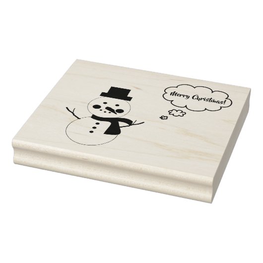 MVB Merry Christmas Snowman Design Gummistempel (Stempel)