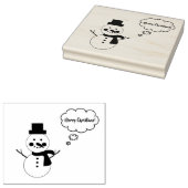 MVB Merry Christmas Snowman Design Gummistempel (Stempel)