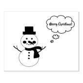 MVB Merry Christmas Snowman Design Gummistempel (Prägung)
