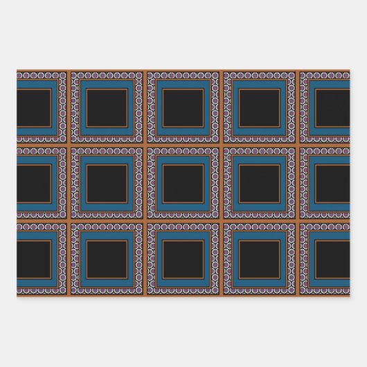 MVB Mexican Monogram Able Acceleration Border Geschenkpapier Set (Vorderseite)