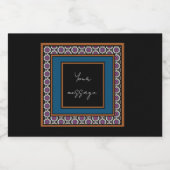 MVB Mexican Monogram Able Accelerator Border Desig Alkoholflaschenetikett (Einzelnes Label)