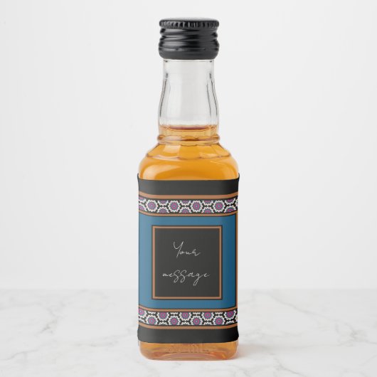 MVB Mexican Monogram Able Accelerator Border Desig Alkoholflaschenetikett (Vorderseite)