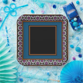 MVB Mexican Monogram Able Accelerator Border Desig Pappteller (Party)