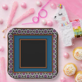 MVB Mexican Monogram Able Accelerator Border Desig Pappteller (Party)