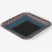 MVB Mexican Monogram Able Accelerator Border Desig Pappteller (Gewinkelt)