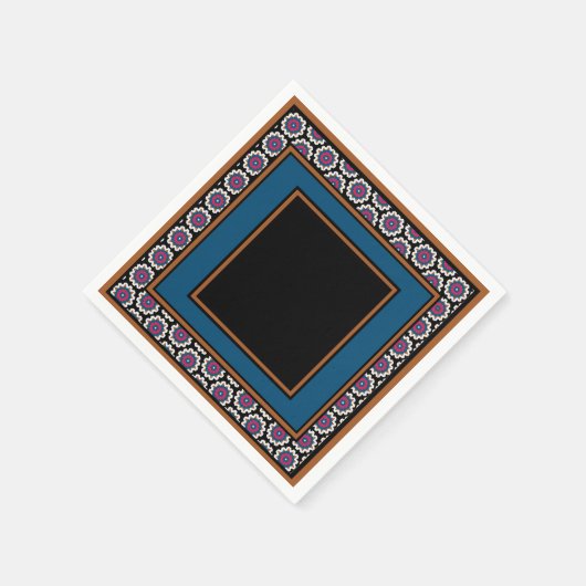 MVB Mexican Monogram Able Accelerator Border Desig Serviette (Ecke)