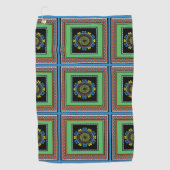 MVB Mexican Monogram Accent Border Design Golfhandtuch (Vorderseite)