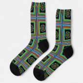 MVB Mexican Monogram Accent Border Design Socken (Linkes Detail)