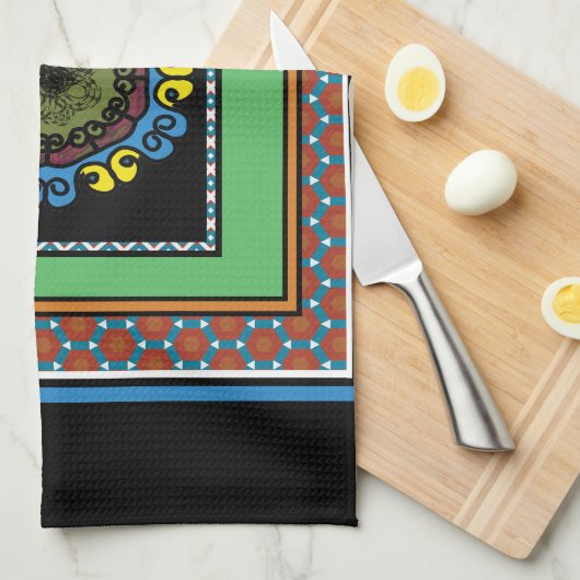 MVB - Mexikanischer Stolz-1-Design Geschirrtuch (Viertel Falte)