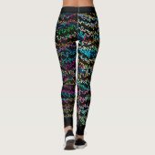 MVB Neon Effect Wave Links Design Leggings (Rückseite)